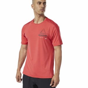 Reebok One Series Training ACTIVCHILL Move T Shirt Herren - Rot - DE 879-YMX